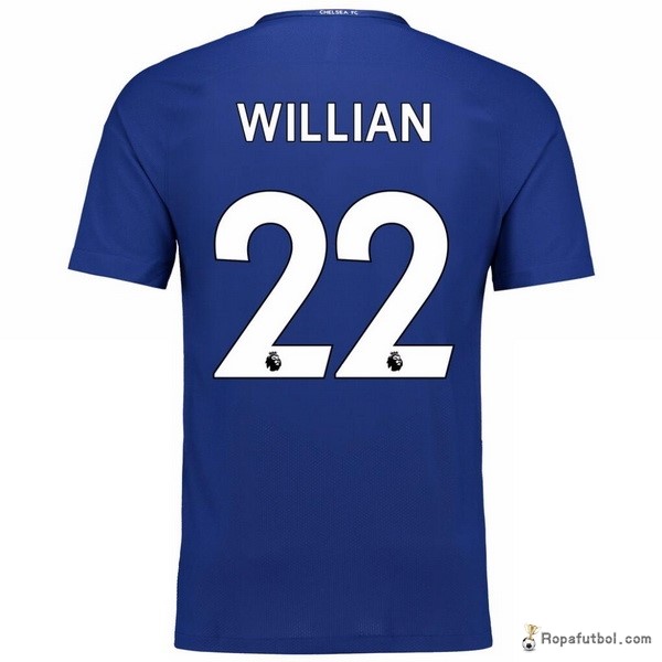 Camiseta Chelsea Replica Primera Ropa Willian 2017/18